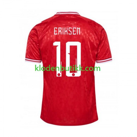 Danmark Eriksen 10 Hjemme Fotballdrakt EM 2024 Kortermet